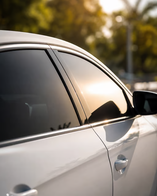 Voiture avec vitres teintées Protector