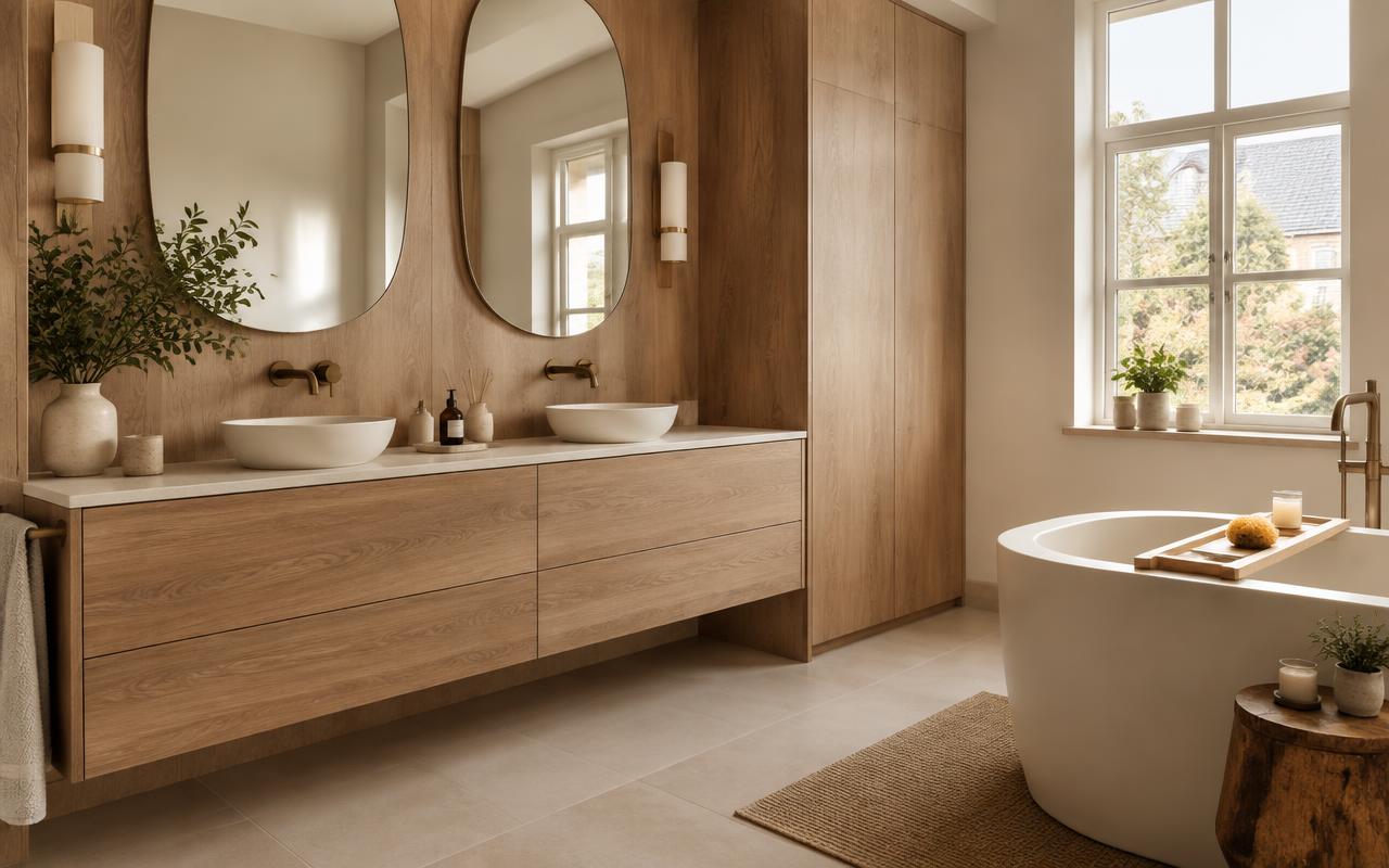 Salle de bain entièrement relookée avec des films architecturaux